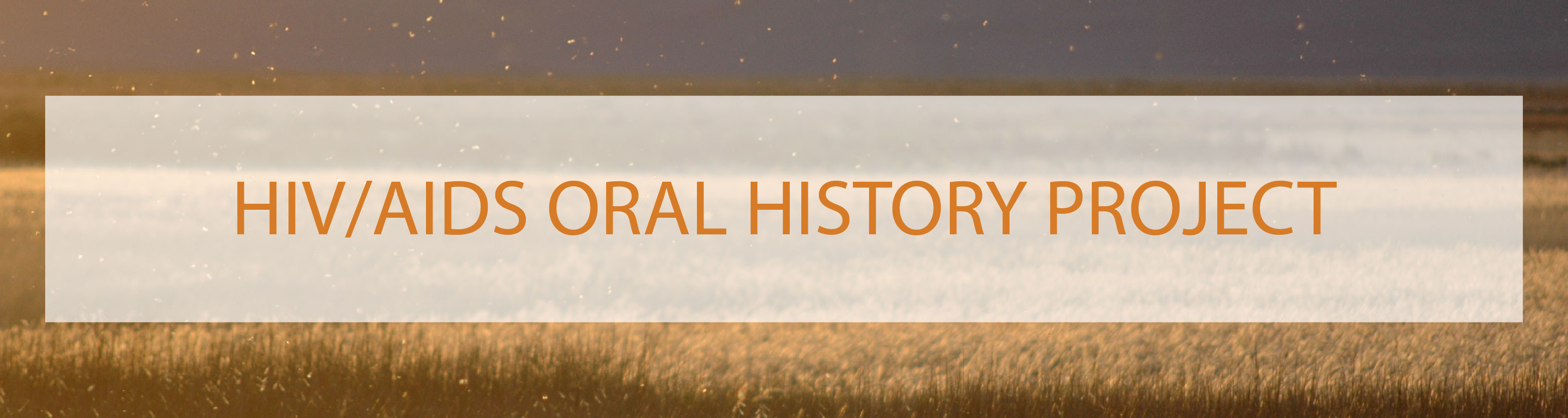 HIV/AIDS Oral History Project